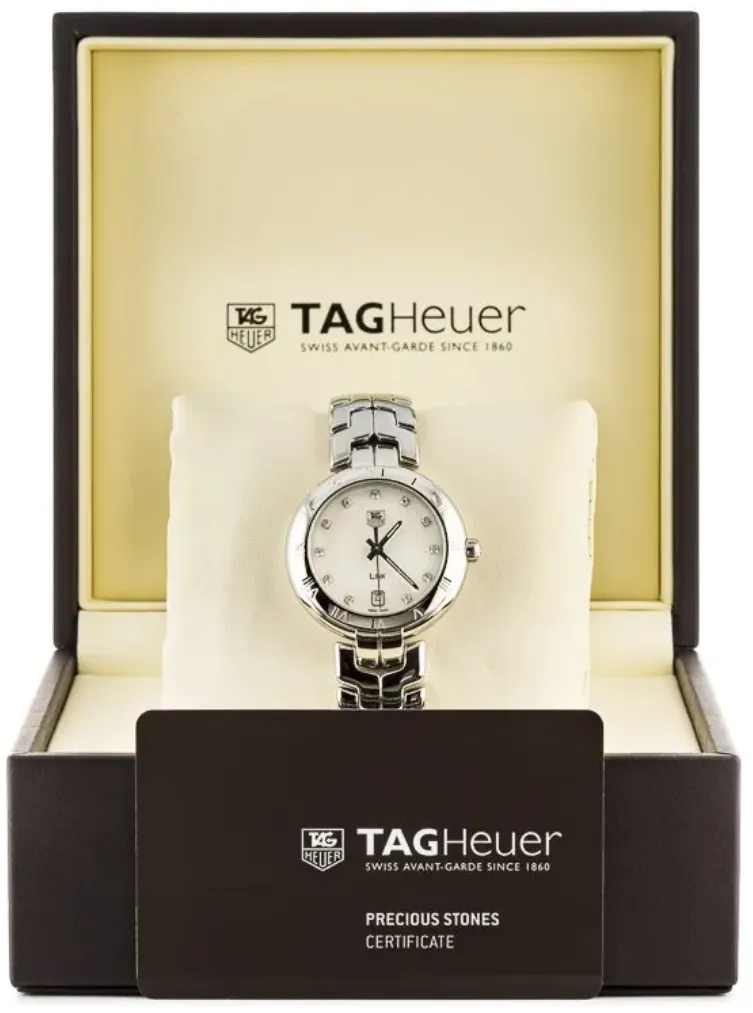 TAG Heuer Link WAT1315.BA0956 34.5mm Stainless steel White Mother Of Pearl Diamond 4