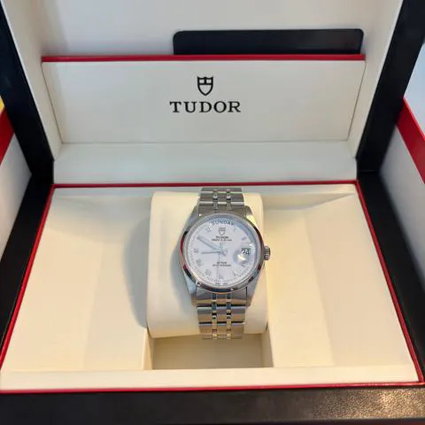 Tudor Prince Date-Day 76200-0016 36mm Steel White