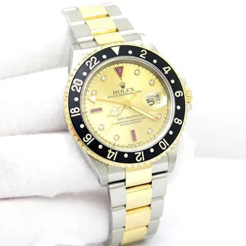 Rolex GMT-Master II 16713LN 40mm Yellow gold and Stainless steel Champagne