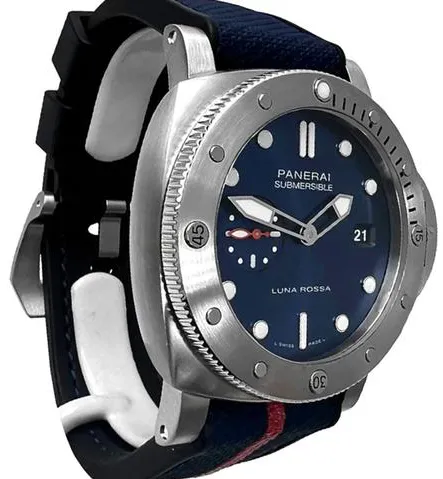 Panerai Submersible PAM 01391 44mm Stainless steel Blue