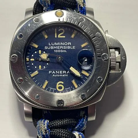 Panerai Submersible PAM 00087 44mm Stainless steel Blue