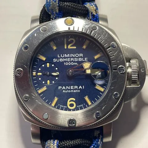 Panerai Submersible PAM 00087 44mm Stainless steel Blue 6