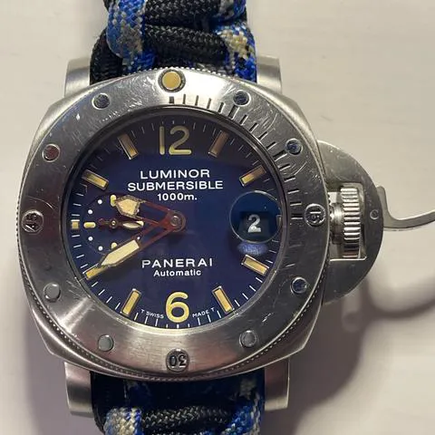 Panerai Submersible PAM 00087 44mm Stainless steel Blue 7