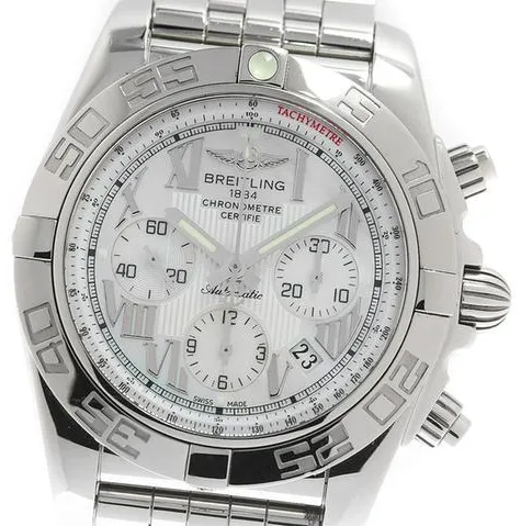 Breitling Chronomat AB0110 44mm Steel White