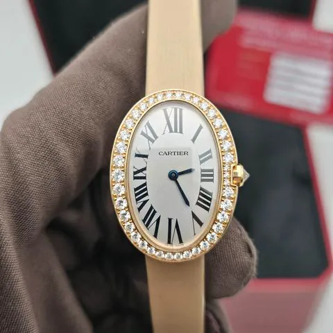 Cartier Baignoire WB520004 31.5mm Rose gold Silver