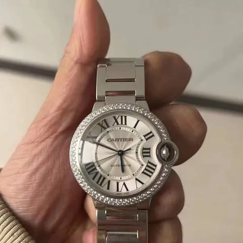 Cartier Ballon Bleu WE9006Z3 36mm White gold Silver