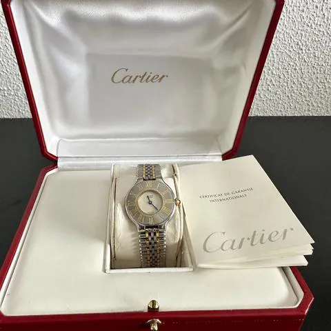 Cartier Must 21 125000P 28mm Yellow gold and Stainless steel White 6