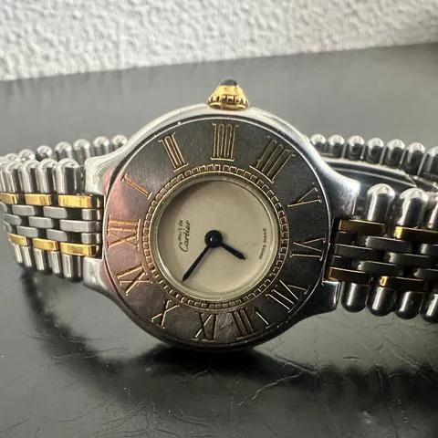 Cartier Must 21 125000P 28mm Yellow gold and Stainless steel White 7