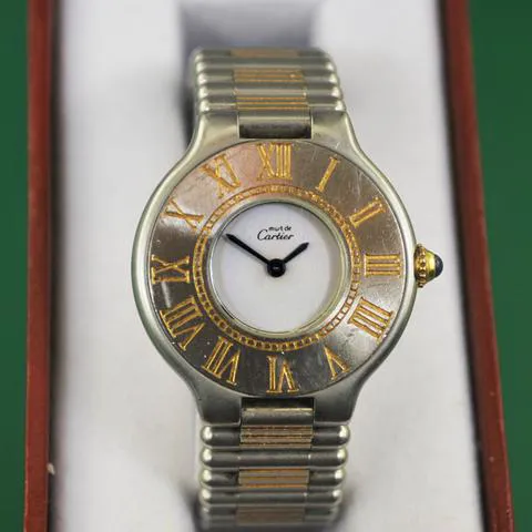 Cartier Must 21 28mm Stainless steel White 1