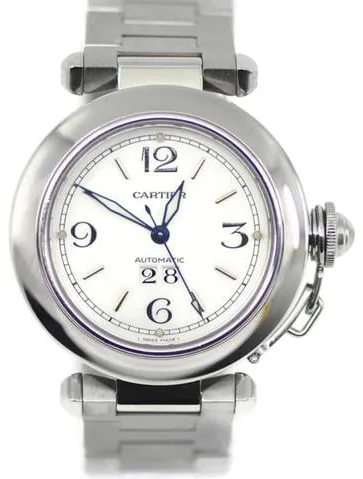 Cartier Pasha 2475 35mm Steel White