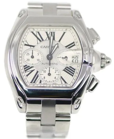 Cartier Roadster 2618 40mm Stainless steel White