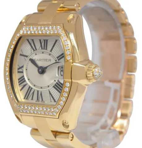 Cartier Roadster 2676 31mm Yellow gold Silver 2