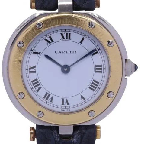 Cartier Santos 8191 27mm Yellow gold and Stainless steel White