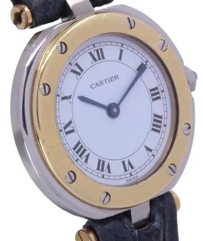 Cartier Santos 8191 27mm Yellow gold and Stainless steel White 1