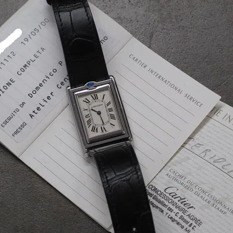 Cartier Tank 2390 25mm Stainless steel White 2