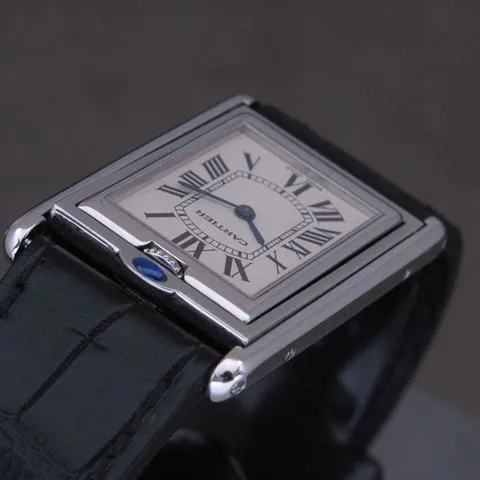 Cartier Tank 2390 25mm Stainless steel White 7