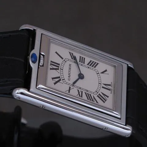 Cartier Tank 2390 25mm Stainless steel White 8