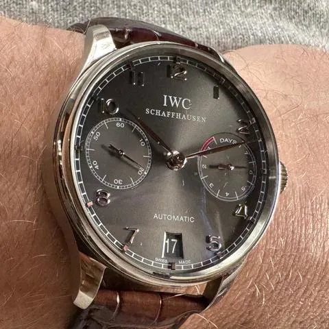 IWC Portugieser IW500106 42.5mm White gold Grey