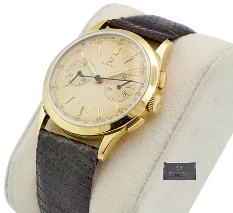 Omega 2872 34mm Yellow gold Cream