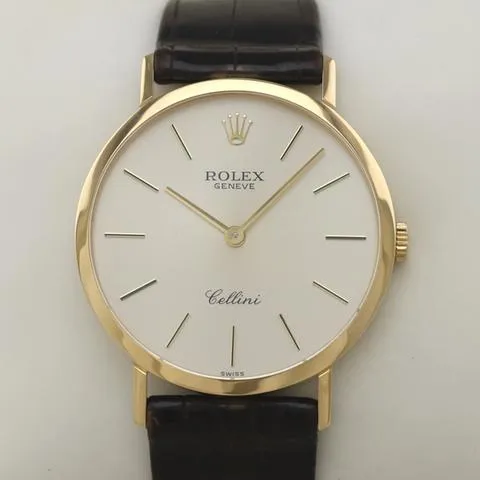 Rolex Cellini 4112 32mm Yellow gold Silver