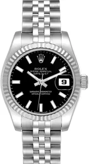 Rolex Lady-Datejust 179174 Stainless steel Black