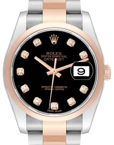 Rolex Datejust 36 116201 36mm Stainless steel Black