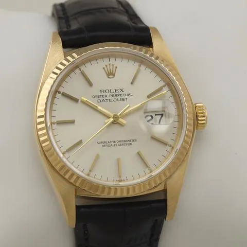 Rolex Datejust 36 16018 36mm Yellow gold Silver 3