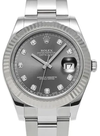 Rolex Datejust II 116334G 41mm Stainless steel Grey