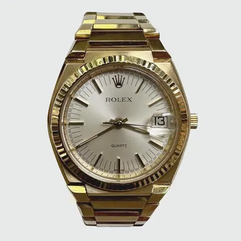 Rolex Datejust Oysterquartz 5100 40mm Yellow gold Silver