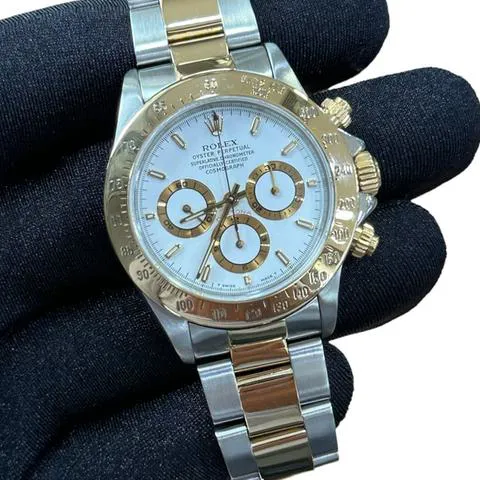 Rolex Daytona 116523 40mm Yellow gold and Stainless steel White