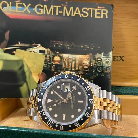 Rolex GMT-Master II 16713 40mm Yellow gold and Stainless steel Black