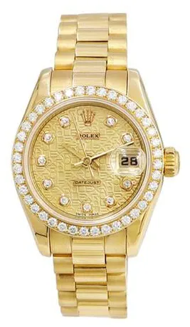 Rolex Lady-Datejust 179178 26mm Yellow gold Champagne