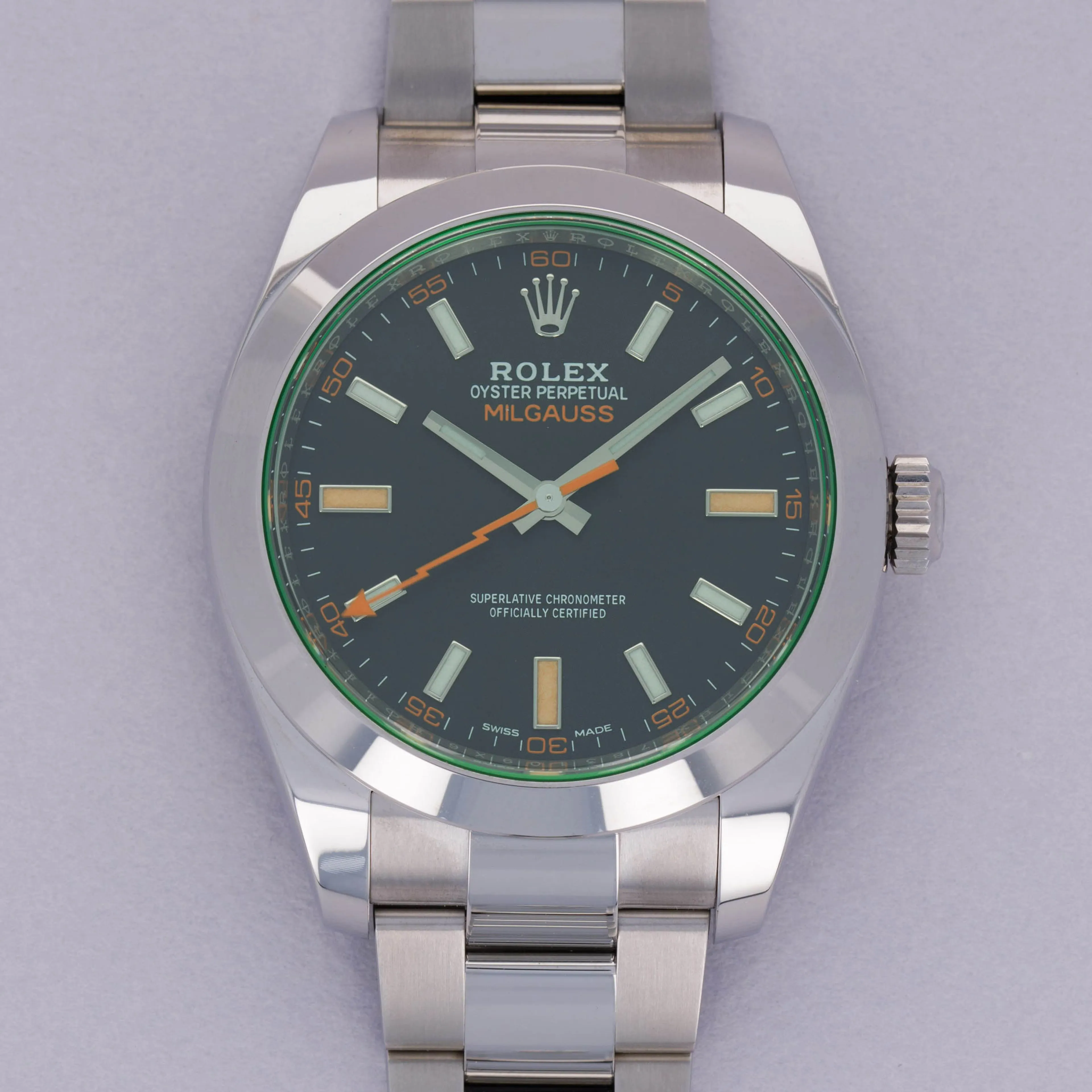 Rolex Milgauss 116400GV 40mm Stainless steel Black