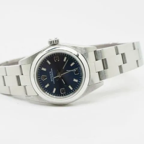 Rolex Oyster Perpetual 76080 24mm Stainless steel Blue