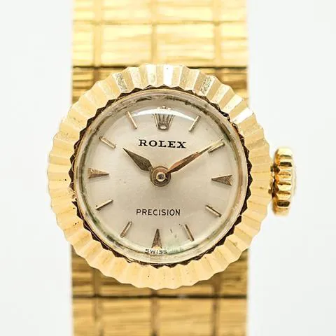 Rolex Oyster Precision 8788 16mm Yellow gold Silver