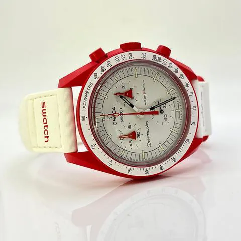 Swatch Moonswatch SO33R100 42mm Ceramic White 3