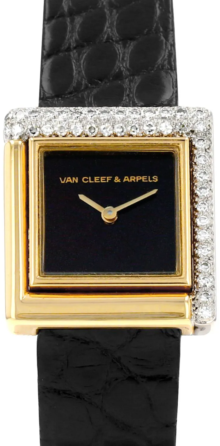 Van Cleef & Arpels 24mm Yellow gold Black