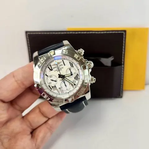 Breitling Chronomat AB0110 44mm Steel White