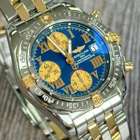 Breitling Cockpit B13358 39mm Yellow gold and Stainless steel Blue 3