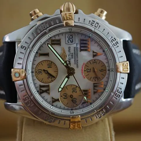 Breitling Cockpit B13358 39mm Yellow gold and Stainless steel Mother-of-pearl 1