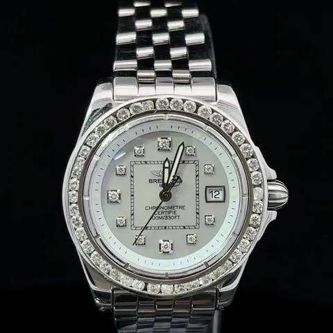 Breitling Galactic A71356 32mm Stainless steel Mother-of-pearl