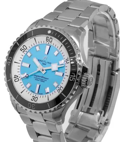 Breitling Superocean A17376211L2A1 44mm Stainless steel Turquoise