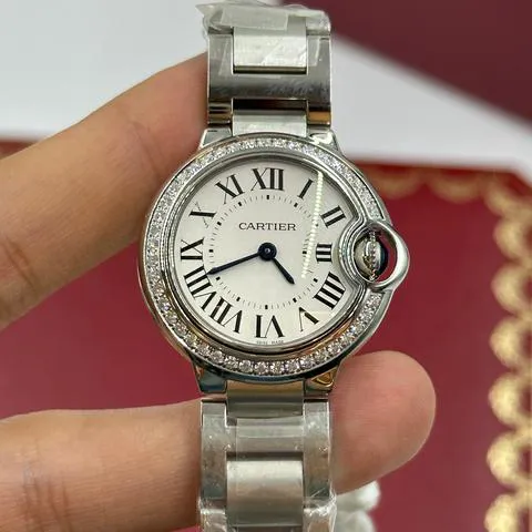 Cartier Ballon Bleu 28mm W4BB0015 28mm Stainless steel White