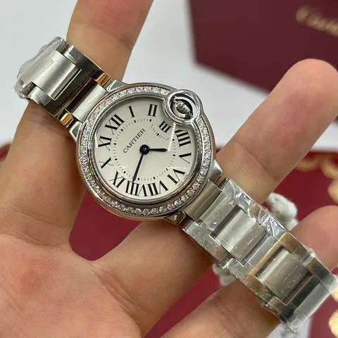 Cartier Ballon Bleu 28mm W4BB0015 28mm Stainless steel White 14