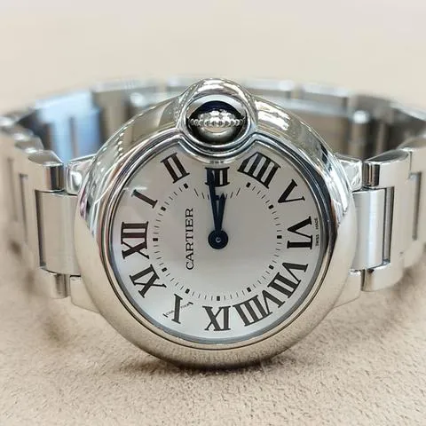 Cartier Ballon Bleu 3009 28mm Stainless steel White 1