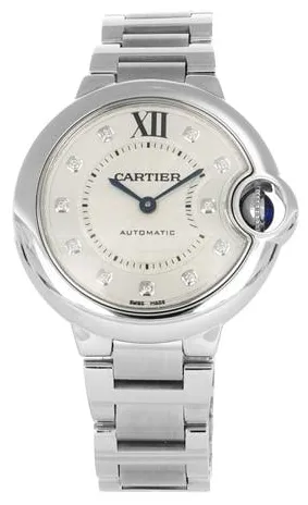 Cartier Ballon Bleu 33mm WE902074 33mm Stainless steel Silver