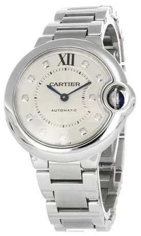 Cartier Ballon Bleu 33mm WE902074 33mm Stainless steel Silver 1