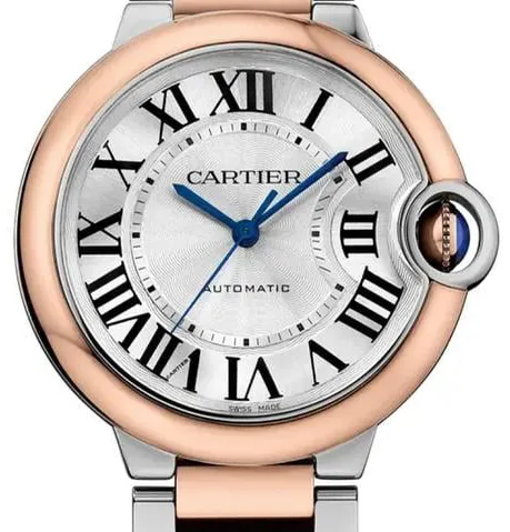 Cartier Ballon Bleu de Cartier W2BB0033 36mm Yellow gold and Stainless steel Silver