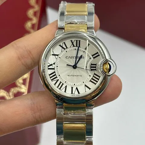 Cartier Ballon Bleu W2BB0012 36mm Yellow gold and Stainless steel Silver