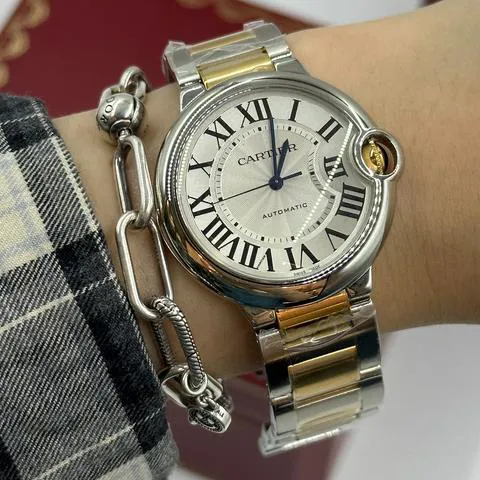 Cartier Ballon Bleu W2BB0012 36mm Yellow gold and Stainless steel Silver